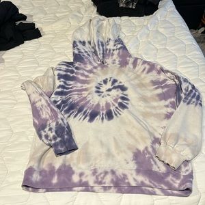 Michael Lauren tie dye hooked sweatshirt